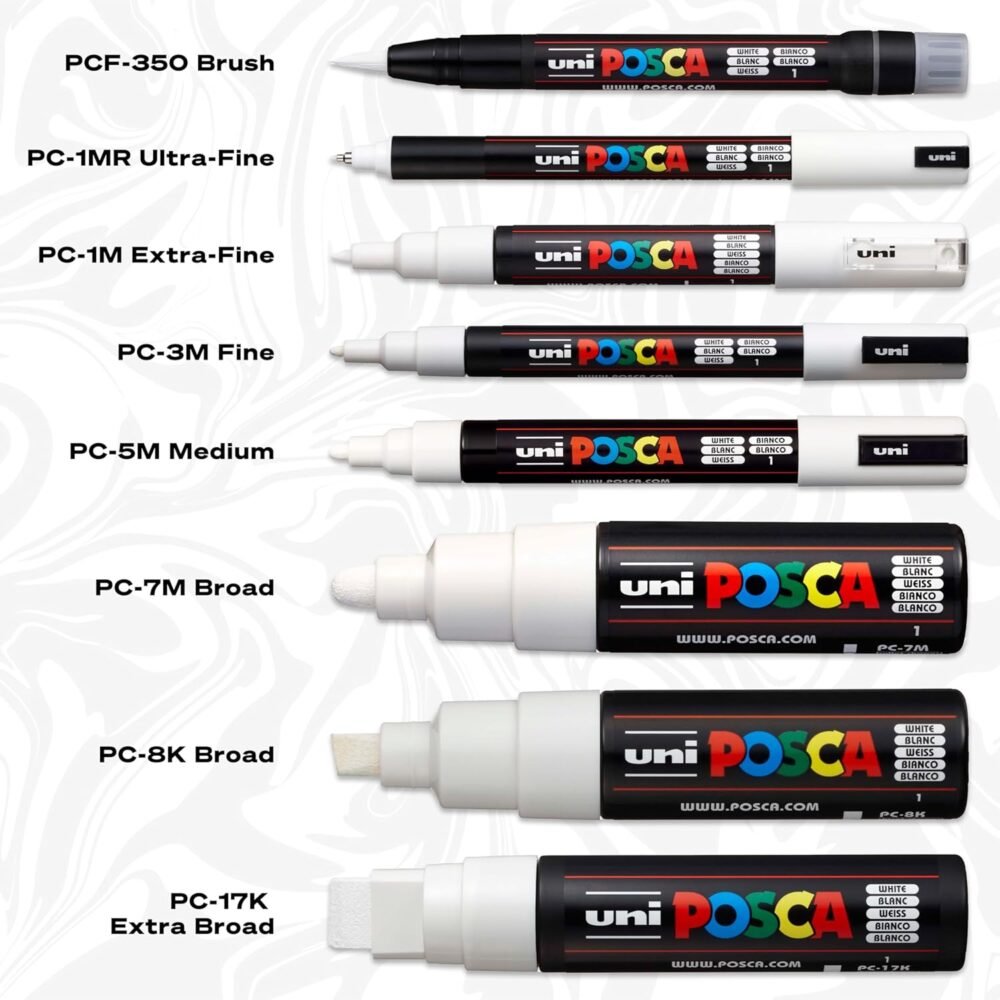 POSCA 8-Color Paint Marker Set, PC-5M Medium  Arts, Crafts & Sewing - Image 4
